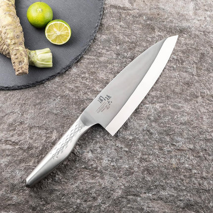 Kai Corporation KAI AK1132 Deba, Japanese Knife, Seki Magoroku, All Stainless Steel, 7.1 inches (180 mm), Made in Japan, Dishwasher Safe