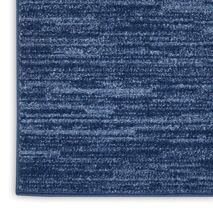 Nourison Essentials 2' x 4' Navy Blue Fabric Outdoor Area Rug (2' x 4')