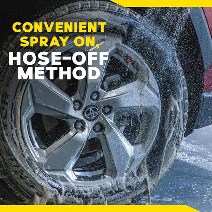 Meguiar's Hot Rims Factory Equipped Wheel and Tyre Cleaner, 24 oz | Xtreme Cling Foaming Formula Dissolves Brake Dust and Grime | Safe on Factory Painted and Clear Coated Wheels | Easy Spray and Rinse