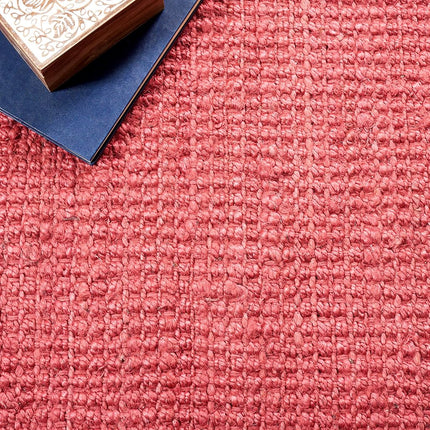 SAFAVIEH Natural Fiber Collection Runner Rug - 2'3" x 7', Red, Handmade Farmhouse Jute, Ideal for High Traffic Areas in Living Room, Bedroom (NF730D)