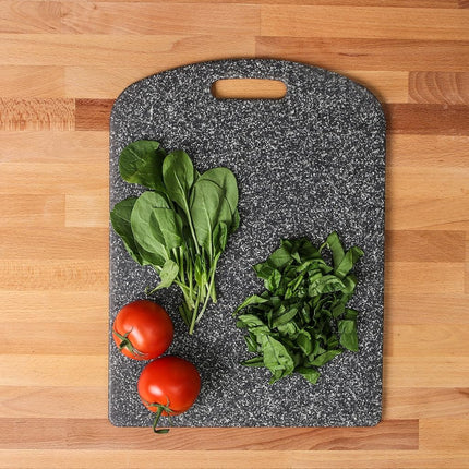 Dexas Decorator House SuperBoard Cutting Board with Rounded Corners, 12 by 16 inches, Heavy Granite