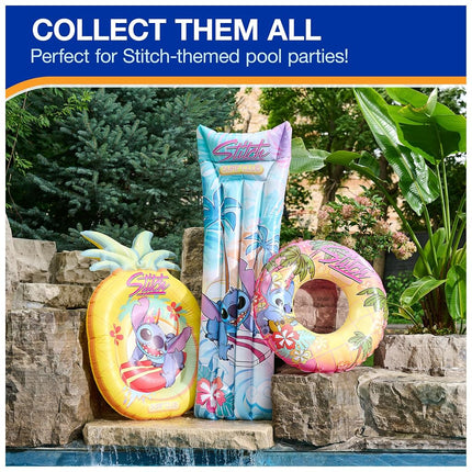 Swimways Stitch Oversized Pool Float, Inflatable Pool Floats & Kids Pool Toys, Swimming Pool Accessories & Beach Essentials for Teens Aged 14 & Up