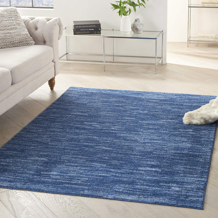 Nourison Essentials Indoor/Outdoor Navy Blue 6' x 