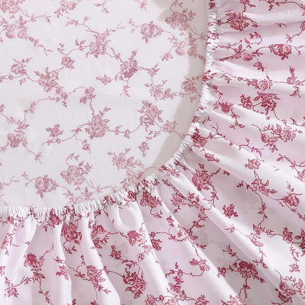 Betsey Johnson - Twin XL Bed Sheets, Soft Bedding with Matching Pillowcase, Fade & Wrinkle Resistant, Lightweight for Year Round Use, Dorm Essentials (Floral Toile Pink)