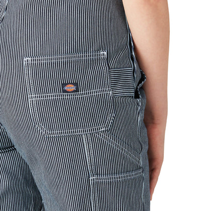 Peto vaquero Dickies para mujer, Stonewashed Hic, Mediano