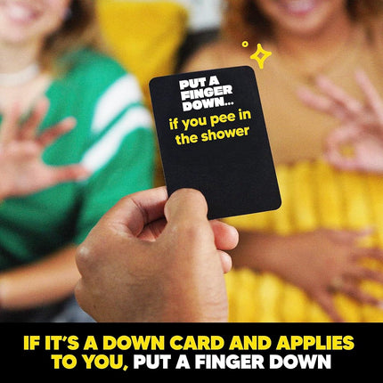 Hunch Games Put A Finger Down - The Viral Party Game That Will Have Everyone Talking - Funny Adult Card Game & Icebreaker Ideas, Game Nights, & Big or Small Groups, 400 Cards for 2+ Players
