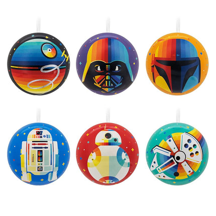 Hallmark Star Wars Tin Ball Christmas Ornaments, S