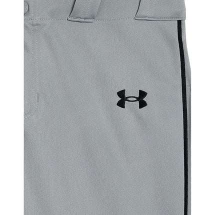 Under Armour Boys' Utility Pant Pipe, (080) Baseball Gray/Black/Black, Youth Medium