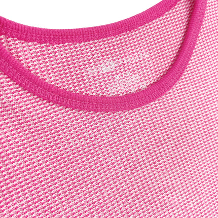 Fruit of the Loom Girls Premium Thermal Waffle Underwear Set, White/Fuchsia Burst, 10-12