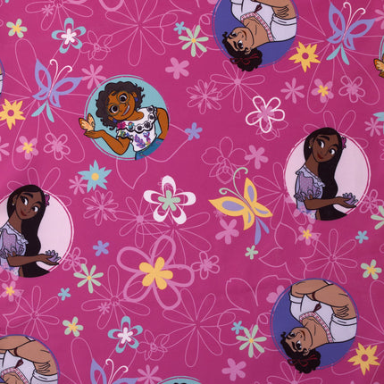 Disney Encanto Delicia Tropical Rosa y Aqua, Mirabel e Isabella Colchoneta de Siesta Plegable de Lujo para Niños Pequeños