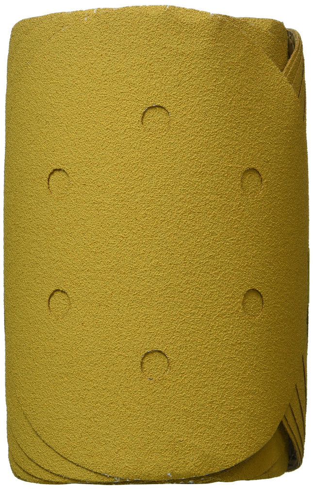 3M 01383 Stikit Gold 6" P80 Grit Dust-Free Film Di