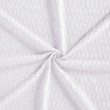 Superior 100% Cotton Thermal Blanket, Soft and Breathable Cotton for All Seasons, Bed Blanket and Oversized Throw Blanket with Luxurious Diamond Weave - Twin Size, White