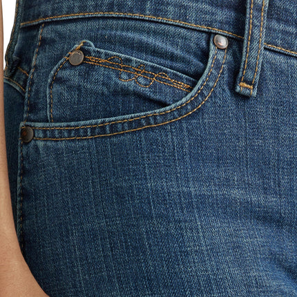 Wrangler Q-Baby Jeans de montar de tiro medio para mujer, corte de bota, Tuff Buck, 7-32