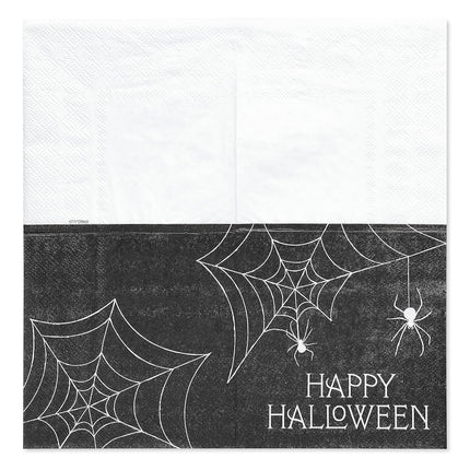 American Greetings 50-Count Beverage Napkins, Spiderweb Halloween Party Supplies