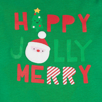 Gerber Unisex Baby 3-Pack Holiday Long-Sleeve Onesies, Happy Jolly, 3-6 Months