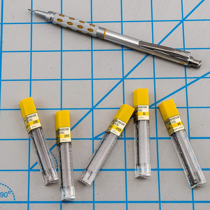 Pentel Super Hi-Polymer Lead Refill, 0.9mm Thick, 2B, 180 Pieces of Lead (50-9-2B)