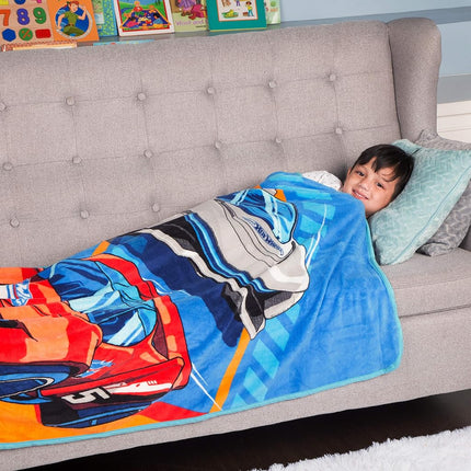 Manta súper suave de microfibra raschel Franco Kids Bedding, 46 x 60 pulgadas, Hot Wheels