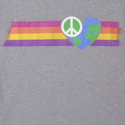 The Children's Place Camisetas gráficas de manga corta con mensaje "Kindness, Love, Equality" para niñas, paquete de 3 (Peace/Earth/Yingyang), talla XX-Large