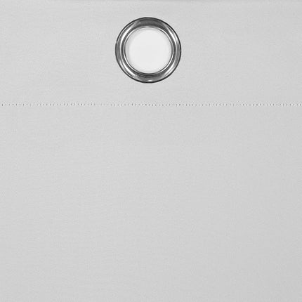 Eclipse Andover Solid Tripleweave Thermal Blackout Grommet Curtains for Bedroom (2 Panels), 42 in x 95 in, White