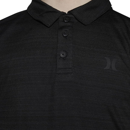 Polo de performance Hurley pour garçons, noir chiné, 4T