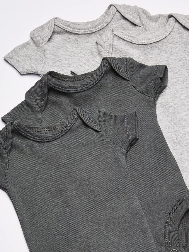 Carter's Baby Boys' 8-pack Short-sleeve Bodysuits, Multi Oatmeal, Preemie