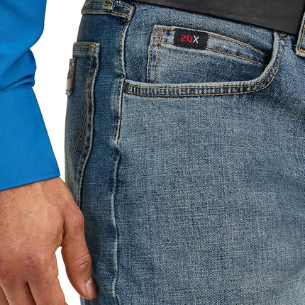 Wrangler Men's 20X Competition Active Flex Relaxed Fit Jean, Thundercloud, 40W x 32L