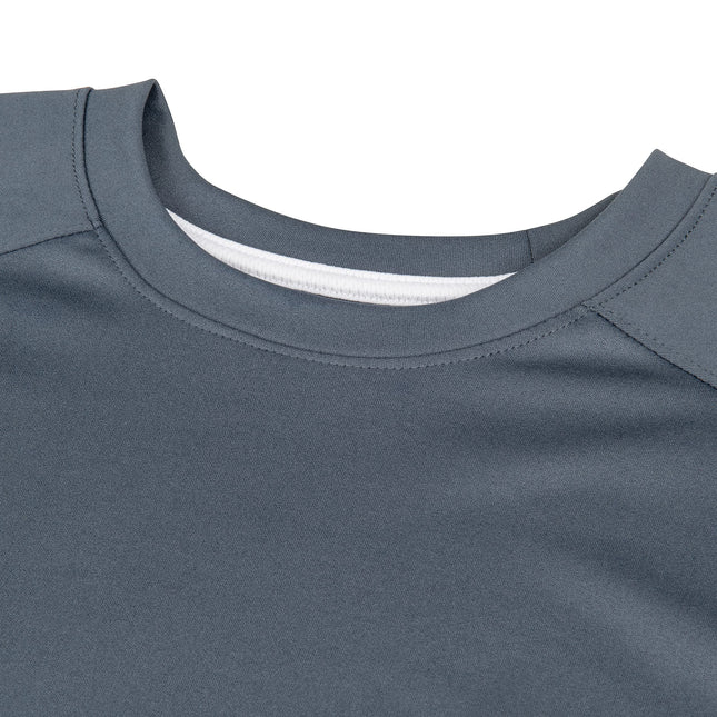 CHAMPRO Top Spin Lightweight Polyester Baseball Jersey, Adult Medium, Graphite,White
