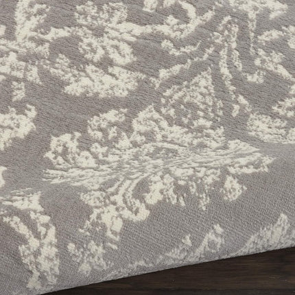 Nourison JUB09 Jubilant Vintage Damask Ivory/Pink Area Rug Runner 2'3" x 7'3", 2'x7',