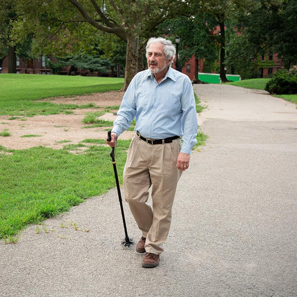 Walking Cane for Men and Walking Canes for Women Special Balancing - Cane Walking Stick Have 10 Adjustable Heights - self Standing Folding Cane, Portable Collapsible Cane, Comfortable