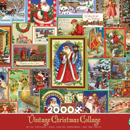 Ceaco - Collage de Noël Vintage - Puzzle de 2000 pièces