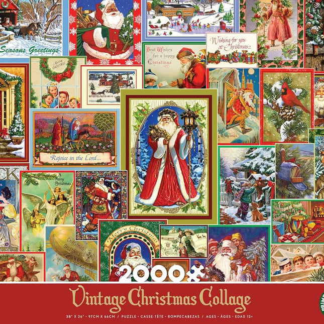 Ceaco - Vintage Christmas Collage - 2000 Piece Jigsaw Puzzle