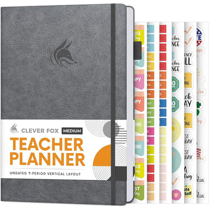 Clever Fox Teacher Planner – School Year Planner w