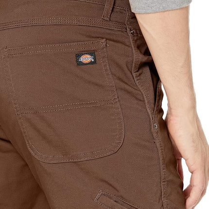 Dickies Men's Tough Max Duck Double Knee Pant Work Utility, Stonewash Timber, 38W x 30L