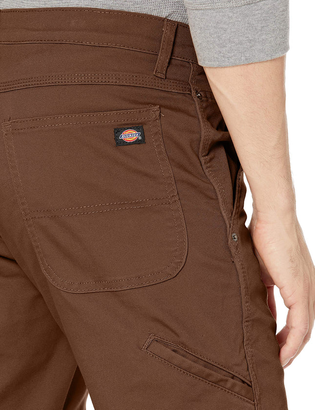 Dickies Men's Tough Max Duck Double Knee Pant Work Utility, Stonewash Timber, 38W x 30L
