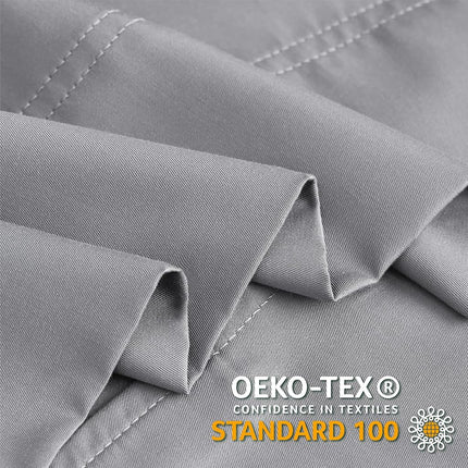BEDELITE Pillow Cases Standard Size 2Pcs, Rayon from Bamboo, Silver Grey