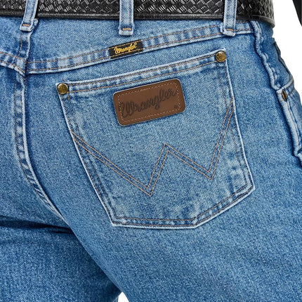 Wrangler Men's Premium Performance Cowboy Cut Regular Fit jeans, Stonewash, 34W 36L UK