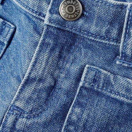 Gymboree Girls' and Toddler Wide Leg Jeans, Elm Wash, 5T