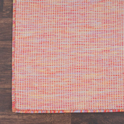 Nourison Positano Rainbow 7' x 10' Area Rug, Modern, Solid, Indoor/Outdoor, Easy Cleaning, Non Shedding, Bed Room, Living Room, Deck, Backyard