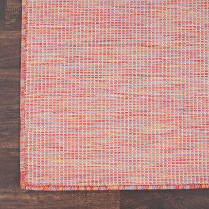 Nourison Positano Rainbow 7' x 10' Area Rug, Modern, Solid, Indoor/Outdoor, Easy Cleaning, Non Shedding, Bed Room, Living Room, Deck, Backyard