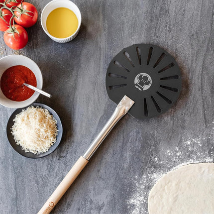 Chef Pomodoro Perforated Pizza Turning Peel, 9-in (23cm)