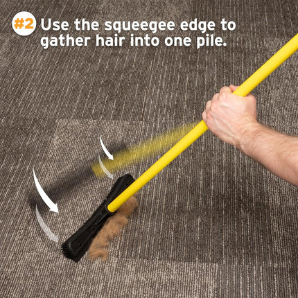 Evriholder Furemover Pet Hair Removal Broom and Lint Brush Combo with Squeegee and Telescoping Handle