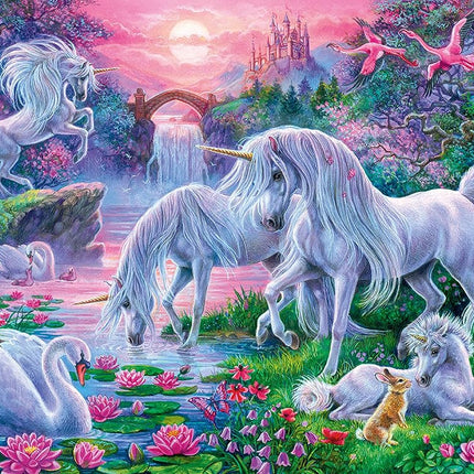 Ravensburger Unicorns in Sunset Glow 150 piece Jigsaw Puzzle with Extra Large Pieces for Kids Age 7 Years +
