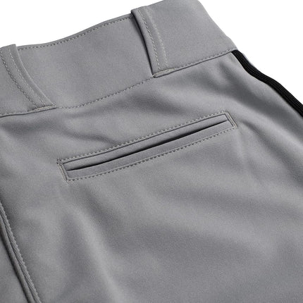 Champro Men's Triple Crown Baseball Pant Knickers with Braid Grey/Black