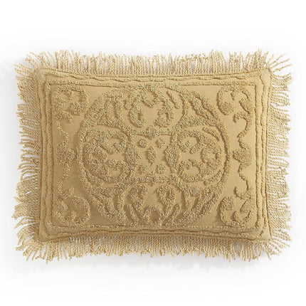 Beatrice Home Fashions Bedspread, Chenille, Gold, 