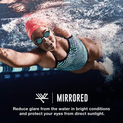 Speedo 7750130-Plata-1SZ Vanquisher 2.0 Jr. Gafas de natación espejadas, Talla única, Plata