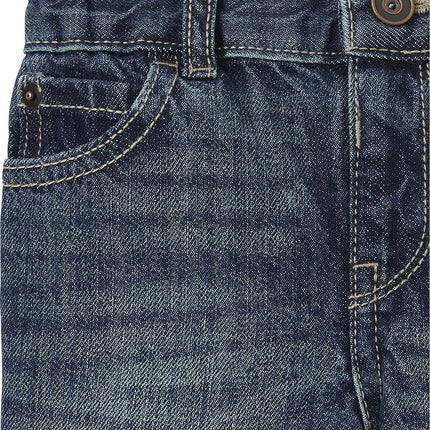 The Children's Place Boys' and Toddler Denim Shorts, Rigid Dark Wash 2-Pack, 3T