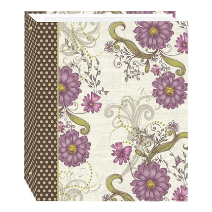 100 Magnetic Page 3-Ring Photo Album, Berry Blossm