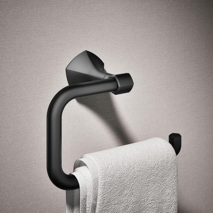Kohler 27063-BL Occasion™ Towel Ring, Matte Black