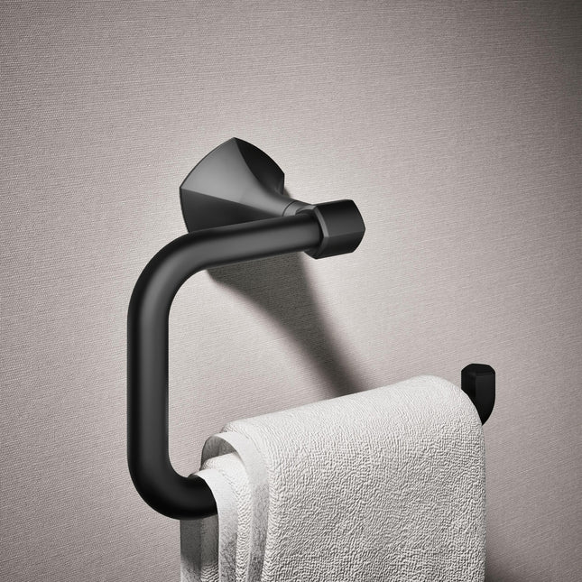 Kohler 27063-BL Occasion™ Towel Ring, Matte Black