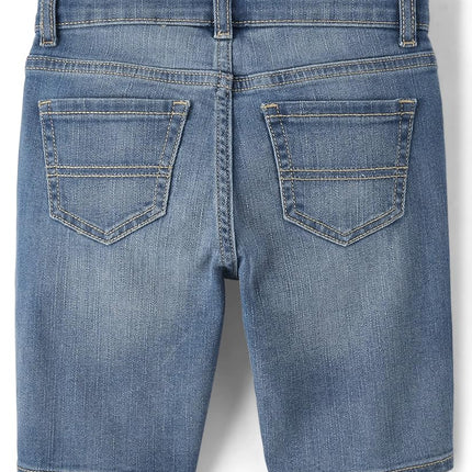 The Children's Place Boys' Denim Shorts, Barlow Wash/Flint Wash/Teach Wash 3-Pack, 10
